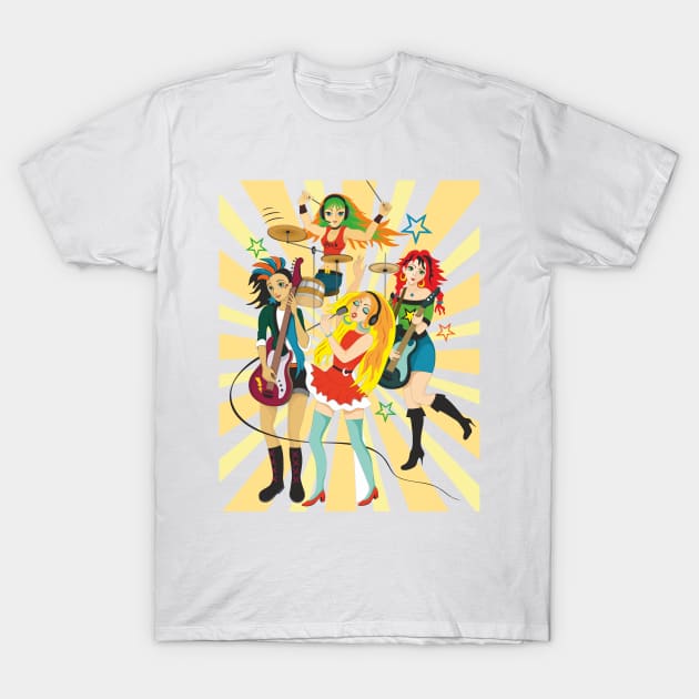 Music girls T-Shirt by Frenzy Fox